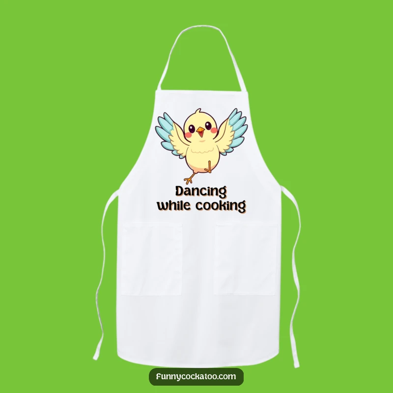 Funny Dancing Bird Apron: Kitchen Dance Moves, Wings Spread - Hilarious Funny Gift