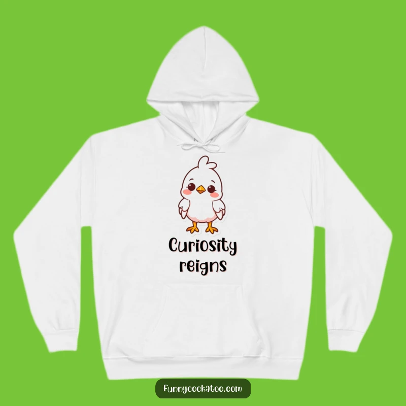Funny Cute Fowl Hoodie: Cozy Curiosity, Small Smile - Comforting Funny Gift