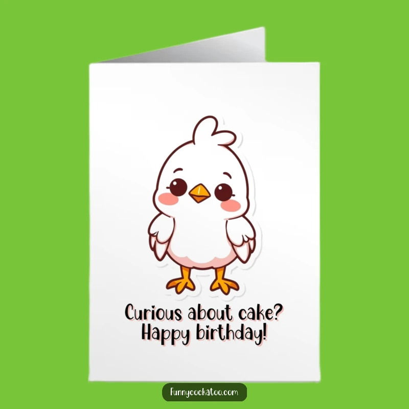Free Printable Birthday Card: Curious Fowl, Sweet Downloadable Gift for a Gentle Wish