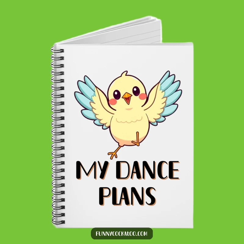Funny Dancing Bird Notebook: Dance Notes, Wings Spread - Ideal Funny Gift for Creatives